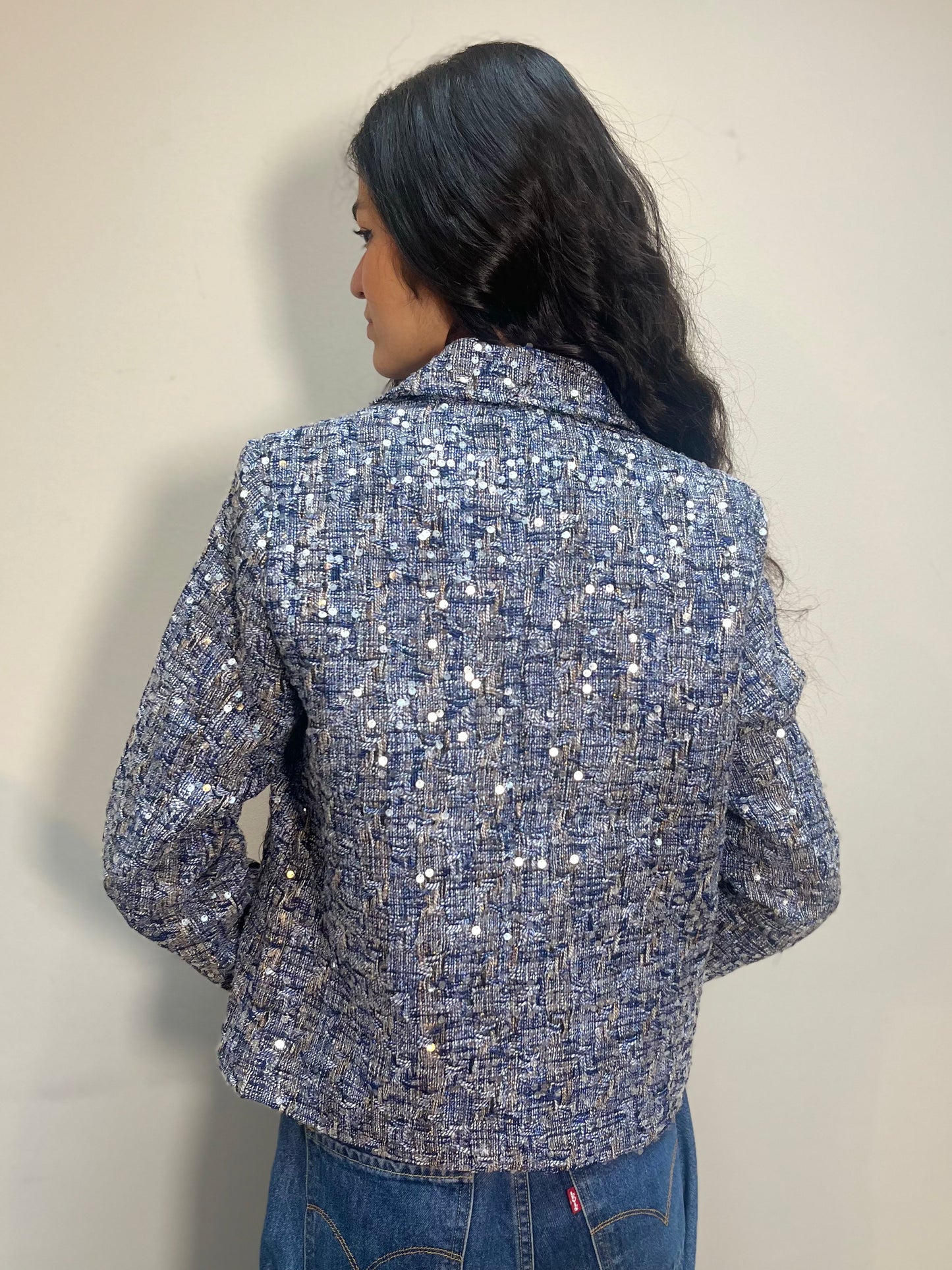 Attentif Blue sequins Jacket