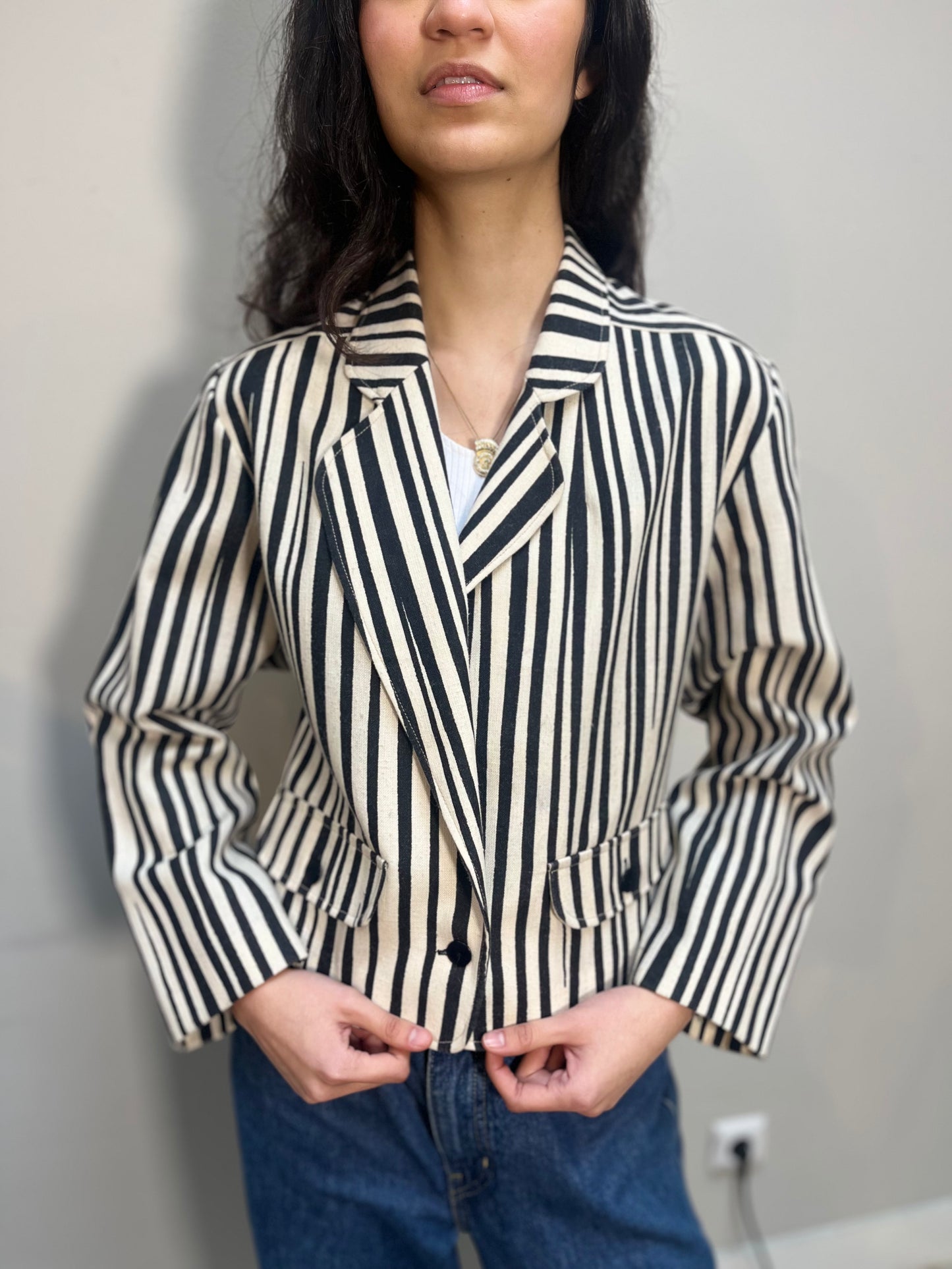 Gerard Pasquier Blazer Linen Stripes