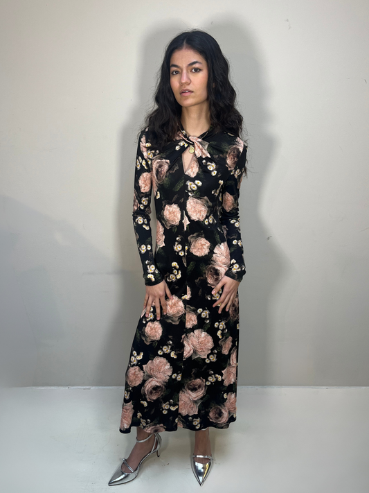 ERDEM Longsleeve floral dress