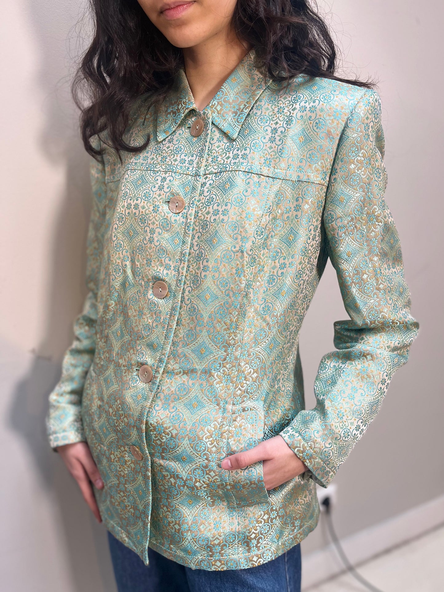 Marella Jacket Turquoise mix