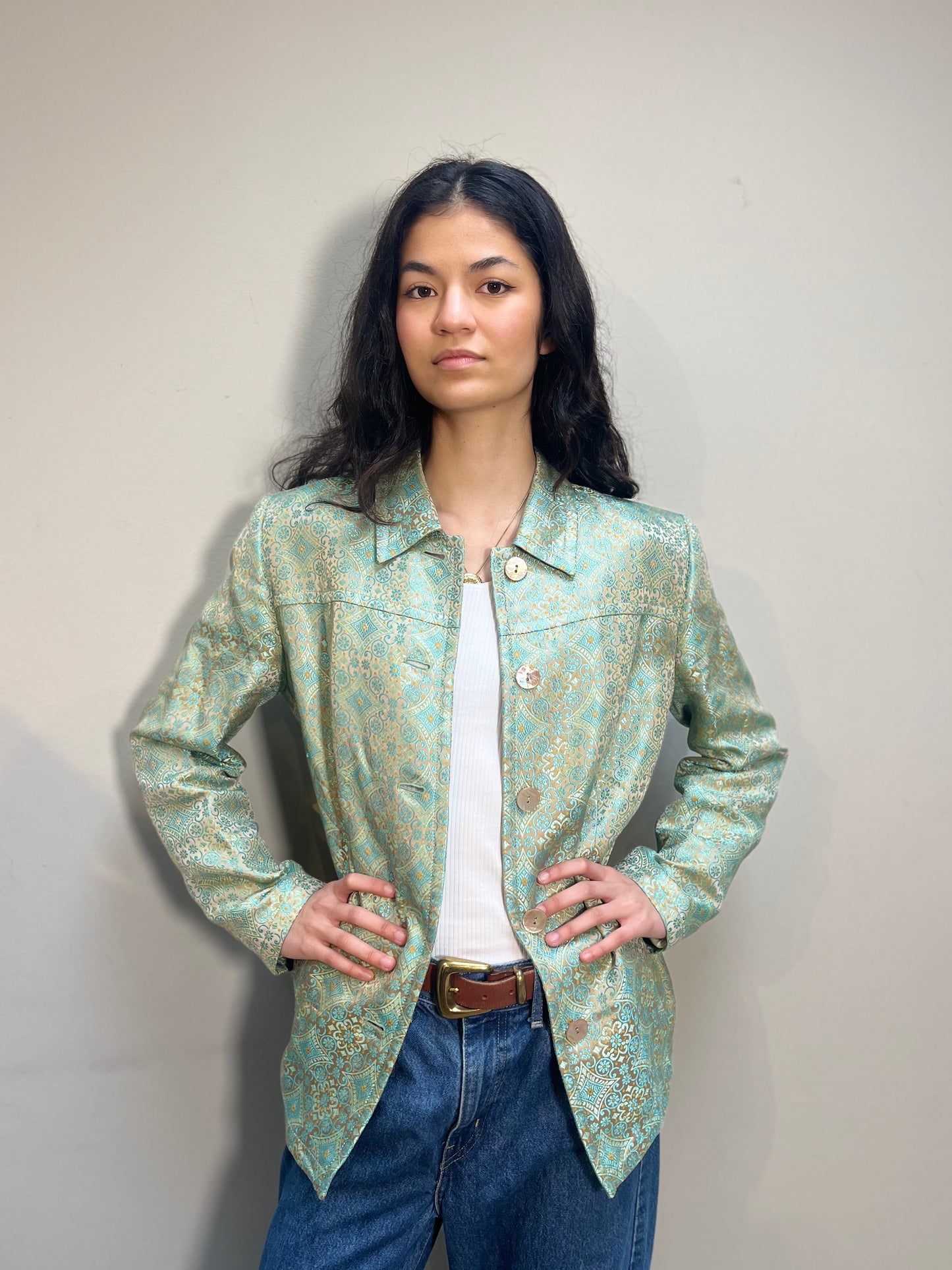 Marella Jacket Turquoise mix