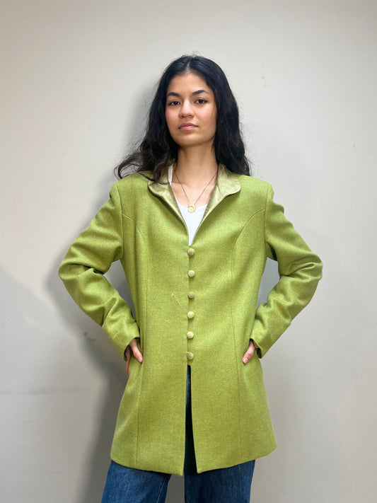 Dona Louisa Coat almond green
