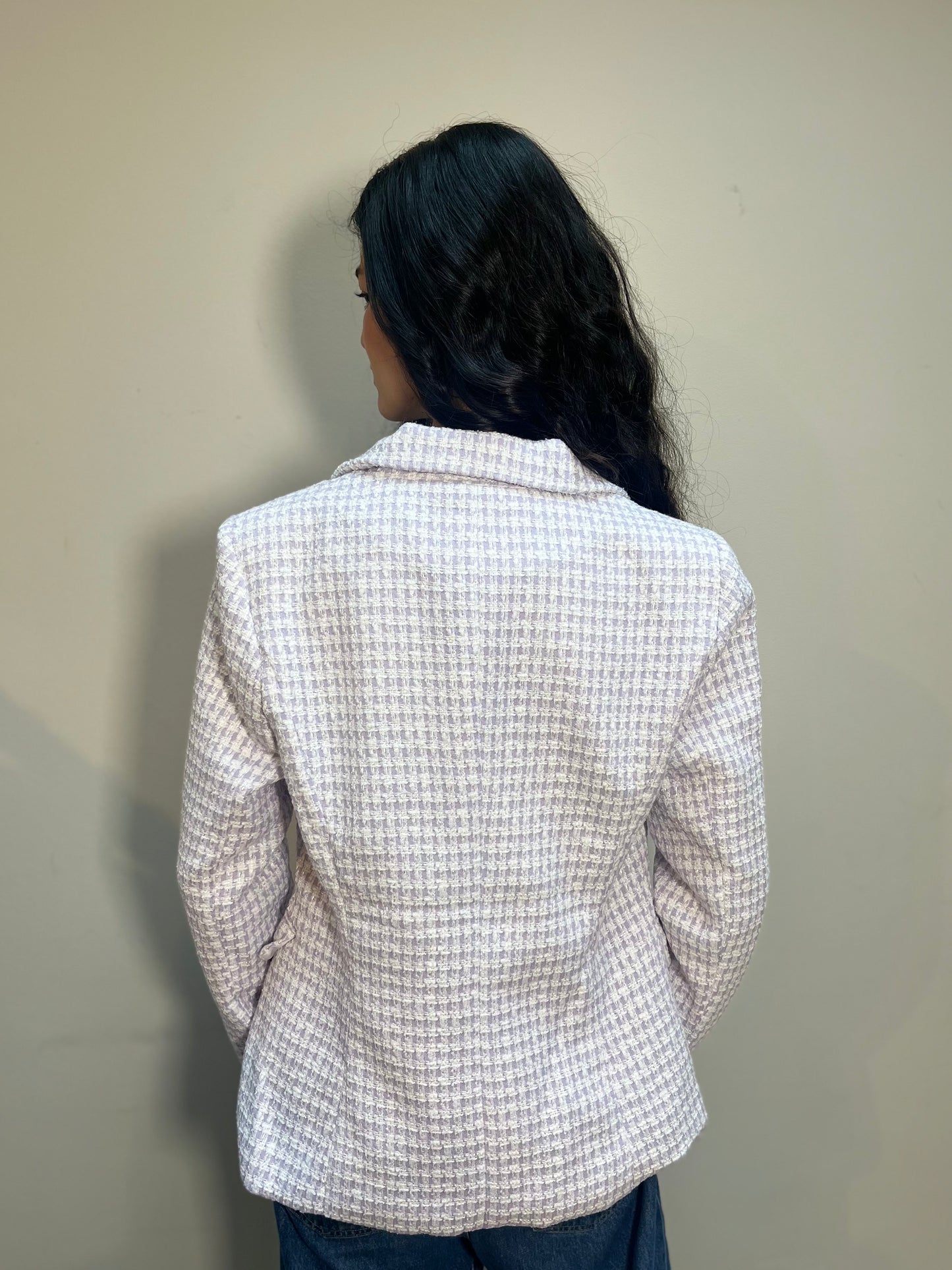 Attentif Paris Tweed purple Blazer