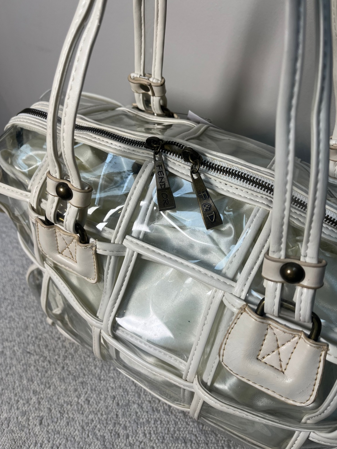Fendior collections Transparent duffle Bag