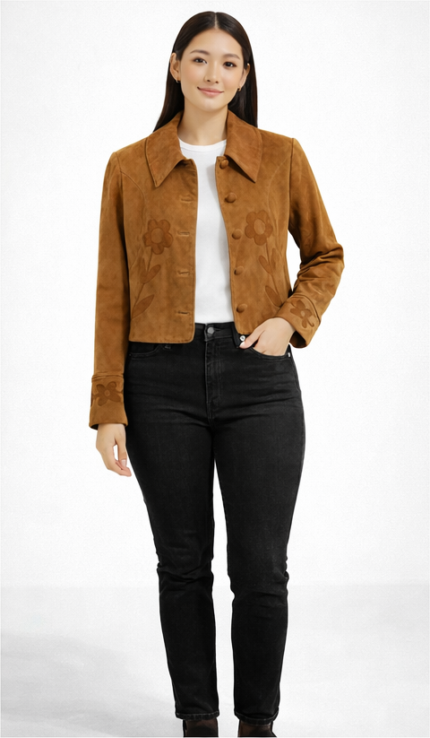 Rixo leather jacket 36 (S)