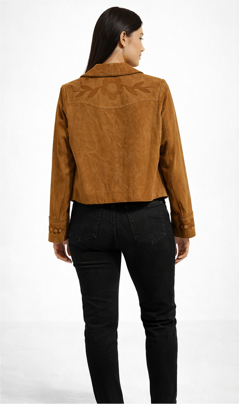 Rixo leather jacket 36 (S)