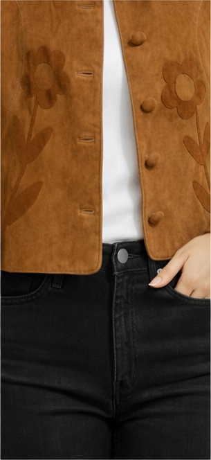 Rixo leather jacket 36 (S)